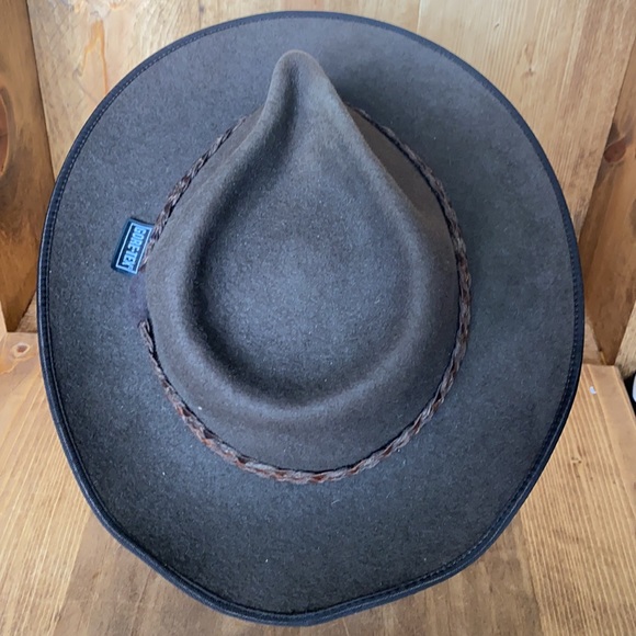 A. BREITER MUNCHEN GERMANY VINTAGE BROWN HAT GORE TEX LARGE - Picture 6 of 8